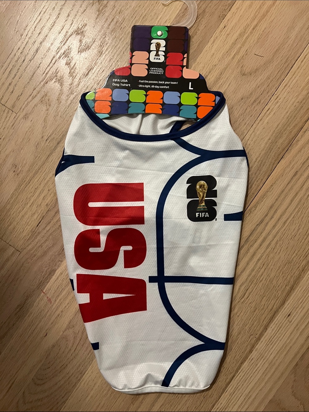 FIFA USA White & Red Dog Jersey